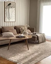 Wilton-teppe - Art Silk (lysegrå/beige)