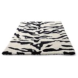 Dørmatte - Zebra Tufted Wool Premium (hvit/svart)