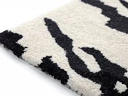 Dørmatte - Zebra Tufted Wool Premium (hvit/svart)