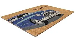 Dørmatte - Car (blå)