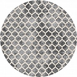 Rundt teppe - Gabes (grå)