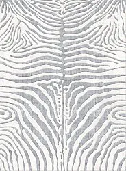 Wilton-teppe - Zebra (grå/hvit)
