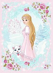 Barneteppe - Fairytale (rosa/multi)