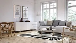 Wilton-teppe - Suki (beige/svart)
