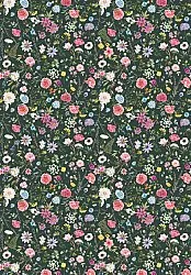 Wilton-teppe - Polly (rosa/multi)