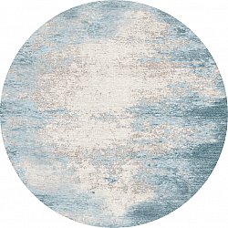 Rundt teppe - Zarzi (blå)
