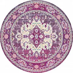 Rundt teppe - Siliana (rosa)