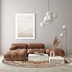 Rundt teppe - Siliana (beige)