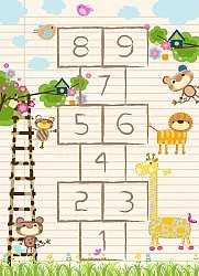 Barneteppe - Counting Animals (multi)