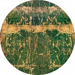 Rundt teppe - Cantoria (beige/grønn)