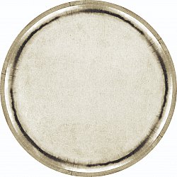 Rundt teppe - Arriate (beige/grå)