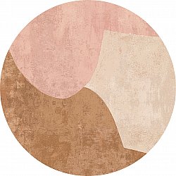 Rundt teppe - Lazio (beige/rosa)