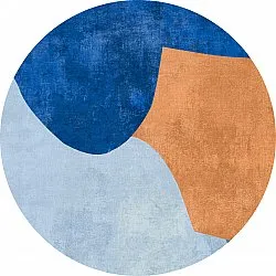 Rundt teppe - Lazio (blå)