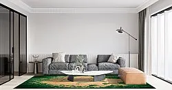 Wilton-teppe - Positano (beige/grønn)