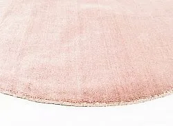 Rundt teppe - Recycled PET with viscose look (rosa)
