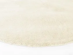 Rundt teppe - Recycled PET with viscose look (offwhite)