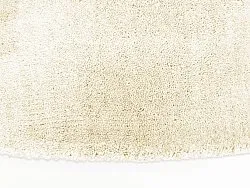 Rundt teppe - Recycled PET with viscose look (offwhite)