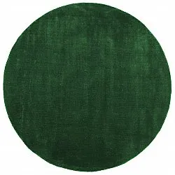 Rundt teppe - Recycled PET with viscose look (grønn)