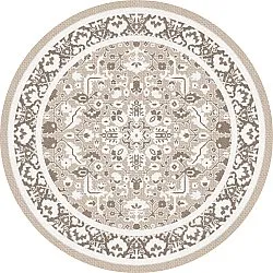 Runde tepper - Ember (beige/grå)