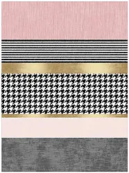 Wilton-teppe - Esme (rosa/multi)