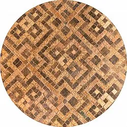 Rundt teppe - Lamego (beige/brun)