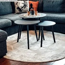 Runde tepper - Aranga Super Soft Fur (beige)