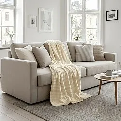 Pledd - Haines Blanket (krem)