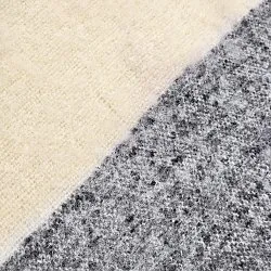 Tepper - Ullmixpledd - Beatriz Stripe (svart/hvitt)