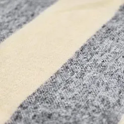 Tepper - Ullmixpledd - Beatriz Stripe (svart/hvitt)