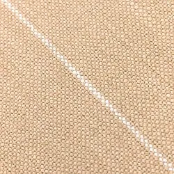 Tepper - Bomullspledd - Martina Stripe (beige/hvit)