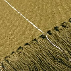 Tepper - Bomullspledd - Martina Stripe (grønn/hvit)