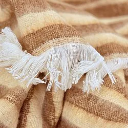 Tepper - Ullmixpledd - Melody (brun/beige)