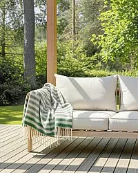 Pledd - Pledd i ullblanding - Monica (grønn)