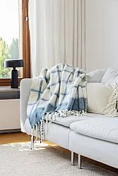 Pledd - Pledd i ullblanding - Rachel (blå)