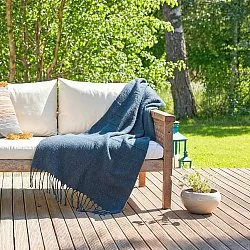 Pledd - Pledd i ullblanding - Samantha (blå)