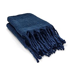 Tepper - Ullmixpledd - Samantha (marineblå)