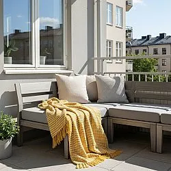 Pledd - Quebec Blanket (gul)