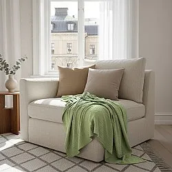 Pledd - Vanja Throw (lysegrønn)