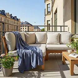 Pledd - Vanja Throw (mørkeblått)