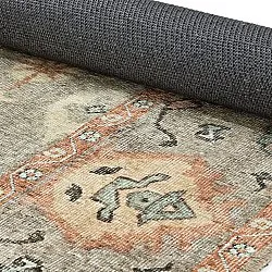 Flatvevd teppe - Amena (blå)