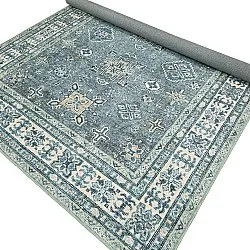 Flatvevd teppe - Benaluna (blå/grønn)