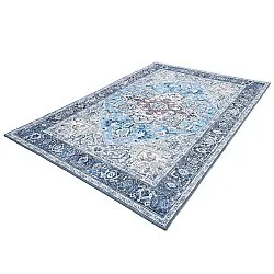 Flatvevd teppe - Birjand (blå)