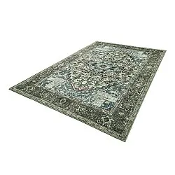 Flatvevd teppe - Birjand (grønn)