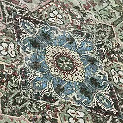 Flatvevd teppe - Birjand (grønn)