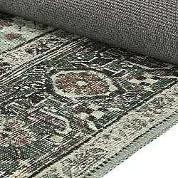 Flatvevd teppe - Birjand (grønn)