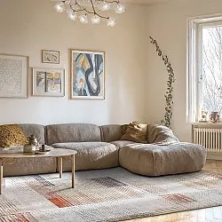 Flatvevd teppe - Calla (rød)