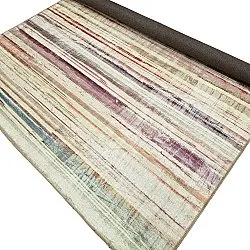 Flatvevd teppe - Delara (beige/multi)