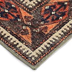 Flatvevd teppe - Khalamir (rød)