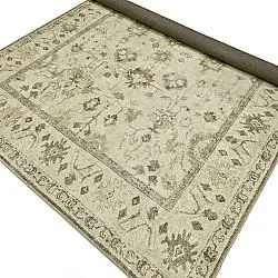 Flatvevd teppe - Linaar (krem)