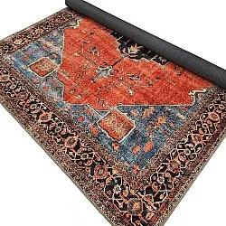 Flatvevd teppe - Mandalay (rød)